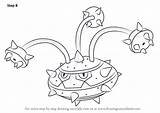 Ferrothorn Draw Step Pokemon Drawing Tutorials sketch template