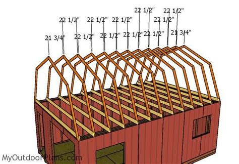 gambrel shed roof plans myoutdoorplans