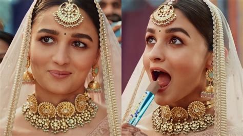 watch alia bhatt turns into a bride for latest ad netizens find it