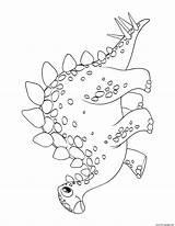 Stegosaurus Coloring Pages Dinosaur Printable Preschoolers Cute sketch template