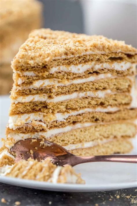 Honey Cake Recipe Russian Medovik Valentina S Corner