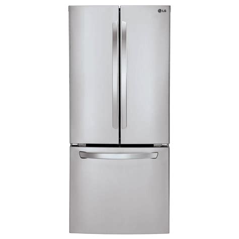 lg electronics     cu ft french door refrigerator  stainless steel lfcst