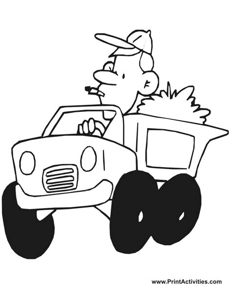 coloring pages trucks coloring home