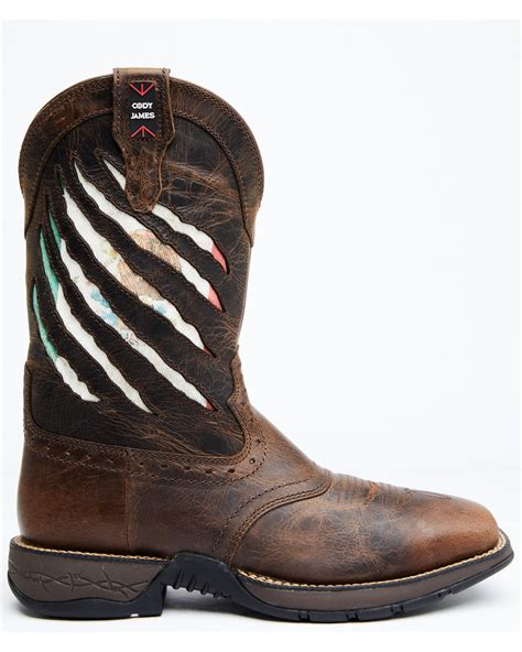 cody james mens xero gravity lite mexican flag western boots wide