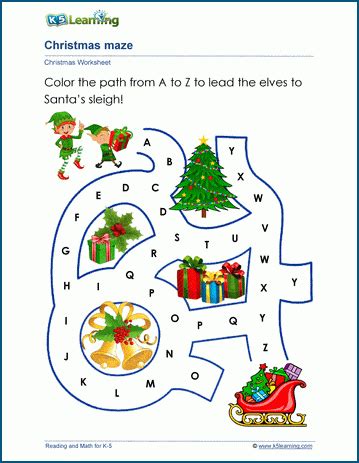 christmas worksheets  learning