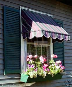 window awning    wide sunbrella canvas awnings  colors stripes ebay