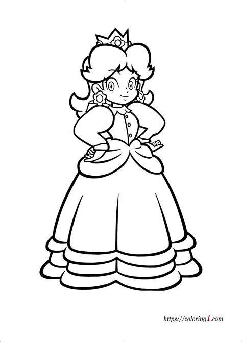 princess daisy mario coloring pages coloring pages  daisy