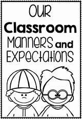 Classroom Manners Rules Expectations sketch template