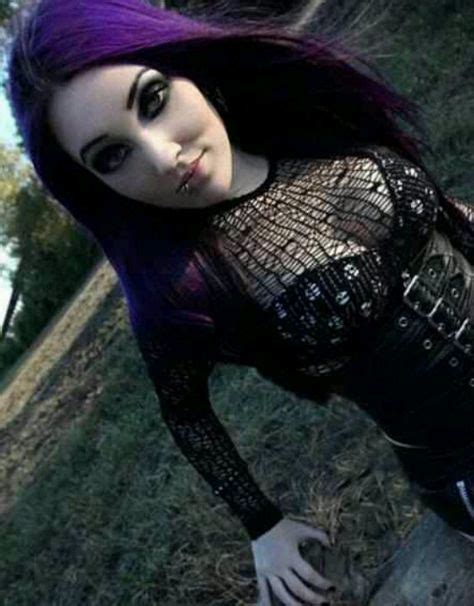 Goth Purple Halloween Makeup Hot Goth Girls Gothic Girls Gothic