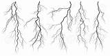 Lightning Thunderstorm Thunder Drawing Storm Silhouettes Set Vector Tattoo Silhouette Stock Royalty Getdrawings Drawings Draw Bolt Isolated Lightening Sketches Storms sketch template