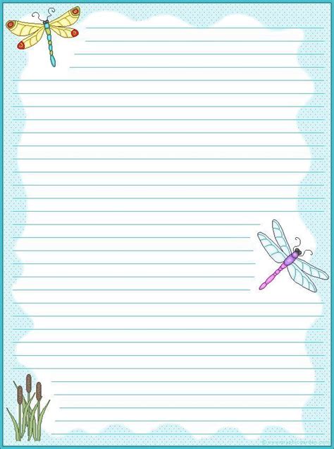 printable lined stationary    printable stationery writing paper