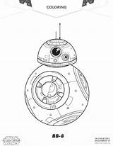 Wars Star Coloring Pages Bb8 Printables Sheets Activity Bb Awakens Force Printable Starwars Kids Disney Sheet Drawing Print Party C3po sketch template