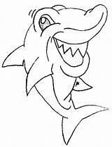 Coloring Shark Animal Kids Pages Sheet Print sketch template