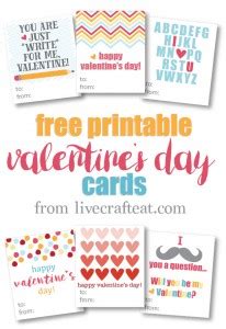 printable valentines day cards  kids  craft eat