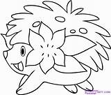 Pokemon Shaymin Absol Arceus Coloringhome sketch template