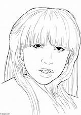 Lady Coloring Gaga Pages Printable sketch template