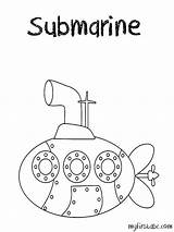 Submarine Beatles Sottomarino Colorare Bambini Coloringhome sketch template