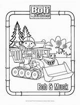 Bob Builder Kids Coloring Pages Muck Sproutonline sketch template