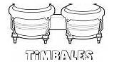 Instrumentos Musicales Timbales sketch template