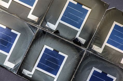 perovskite silicon tandem solar cells stock image
