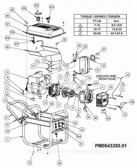 coleman powermate  parts diagram