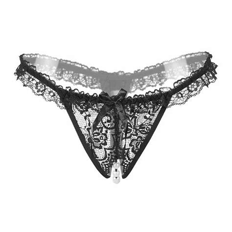 pearl lined crotchless panties lace underwear kink ddlg playground