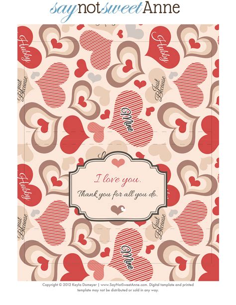 images  printable valentine candy wrappers  printable