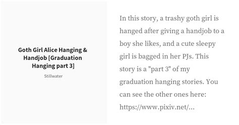 [r 18] 6 Goth Girl Alice Hanging And Handjob [graduation Han Pixiv