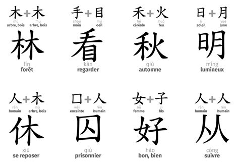 comment fonctionnent les caracteres chinois