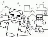 Coloring Minecraft Zombie Pages Popular sketch template