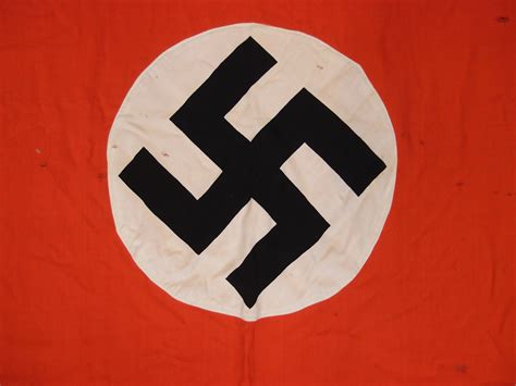 rare ww german nazi party cotton flag jb military antiques