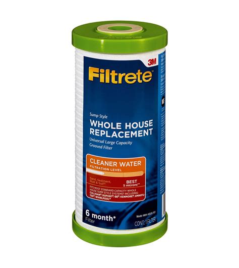 filtrete large capacity  house grooved replacement water filter wh hdgr