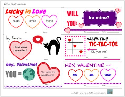 Scratch Off Ticket Valentines Candy Free And Totally Fun Teach Mama
