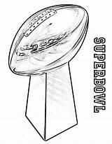 Bowl Superbowl Trophy sketch template