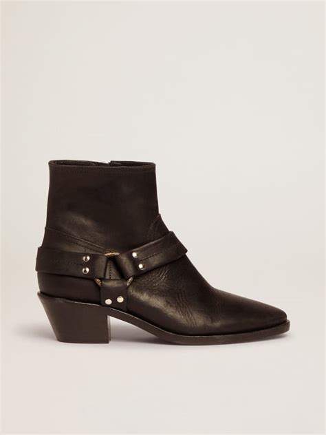 Boots Bretagne Ankle Boots In Leather With Ankle Buckle