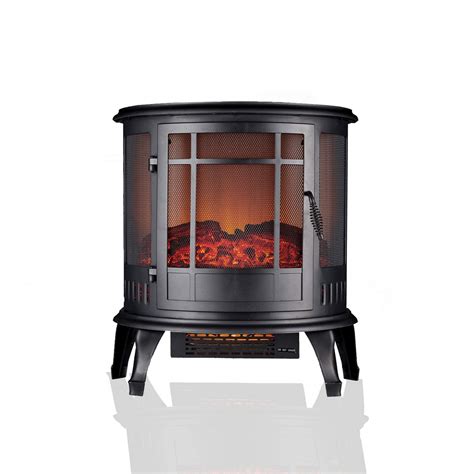 buy daewoo  electric fire flame effect curved stove heater  standing fireplace