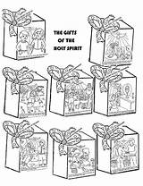 Spirit Holy Gifts Coloring Pages Printable Ghost Sketchite sketch template