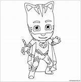 Catboy Pj sketch template