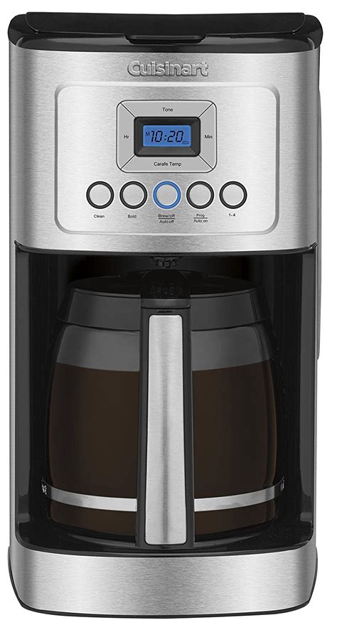cuisinart dcc   cup glass carafe  stainless steel handle programmable coffeemaker