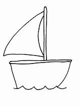 Coloring Transportation Boat Pages sketch template