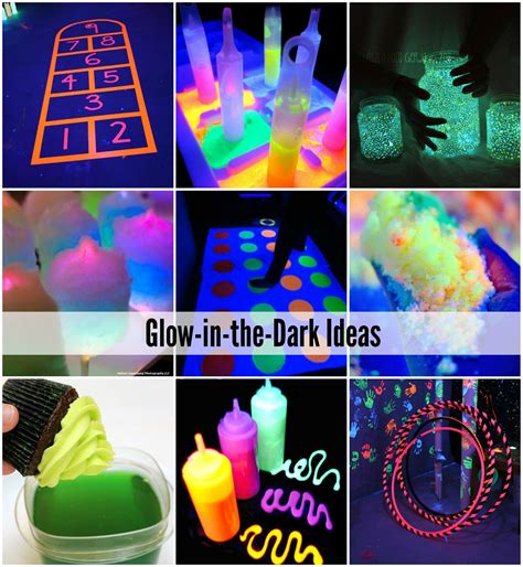 glow   dark games activities  food neon birthday party glow