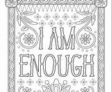 Coloring Pages Adult Am Enough Yourself Canvas Inspirational Thegoodstuff Express Ikea sketch template
