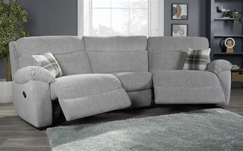 cloud  seater curved manual recliner sofa