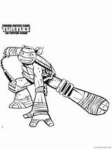 Michelangelo Turtles Coloring4free Mutant sketch template