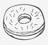Donat Makanan Kartun Mewarnai Donut Doughnut Sketsa sketch template