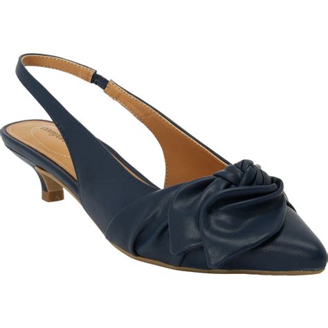 comfortview comfortview womens wide width  tia slingback shoes    navy blue