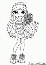 Vanessa Bambole Stampare Bratz Barbie Colorkid Dibujo Malvorlagen Kolorowanki Coloriage Patines Belleza Reina Des Deportes Cheerleaders Sasha Rouleaux Patins Ragazze sketch template