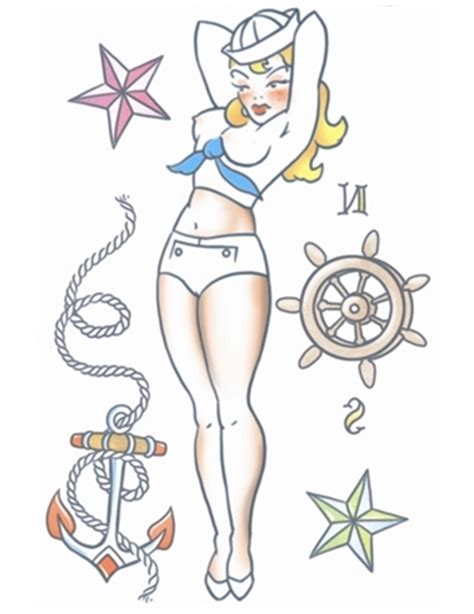 pin up temporary tattoo for adults makeup and fancy dress costumes vegaoo