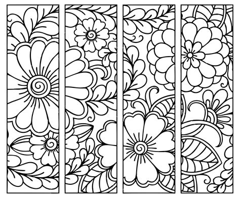 printable coloring bookmarks  kids images