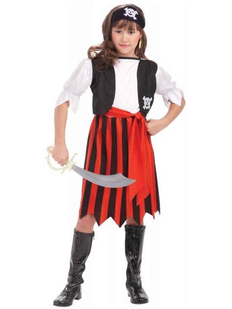 girls pirate lass fancy dress costume book week costumes